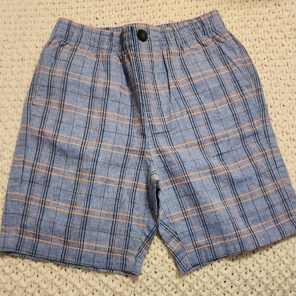 NWT Janie & Jack Boys plaid shorts size 7